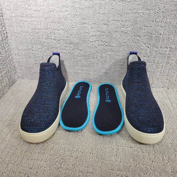 Rothy's The Chelsea Metallic Lattice Pull On Ankle Boots Women's Size US 6, 10 - Picture 9 of 11